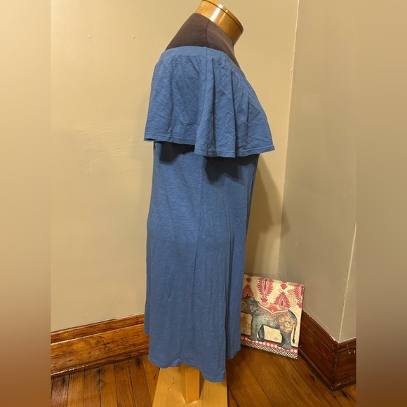 Velvet by Graham & Spencer Off the Shoulder Slub Cotton  Dress Sz Small - Picture 2 of 8